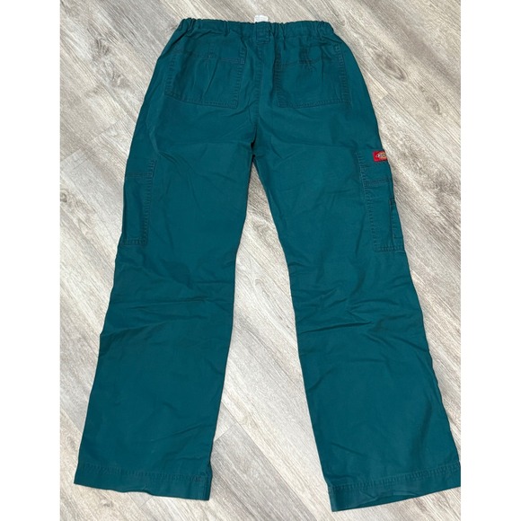 Dickies Women's XS Teal Green Drawstring Waist‎ Cargo Scrub Pants - Picture 5 of 6